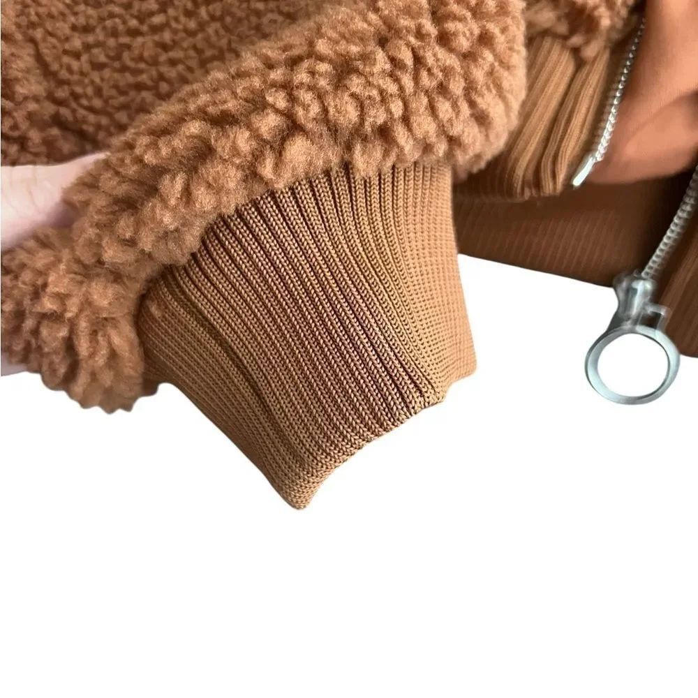 WeWoreWhat Sherpa Teddy Bomber Jacket - Picture 4 of 9